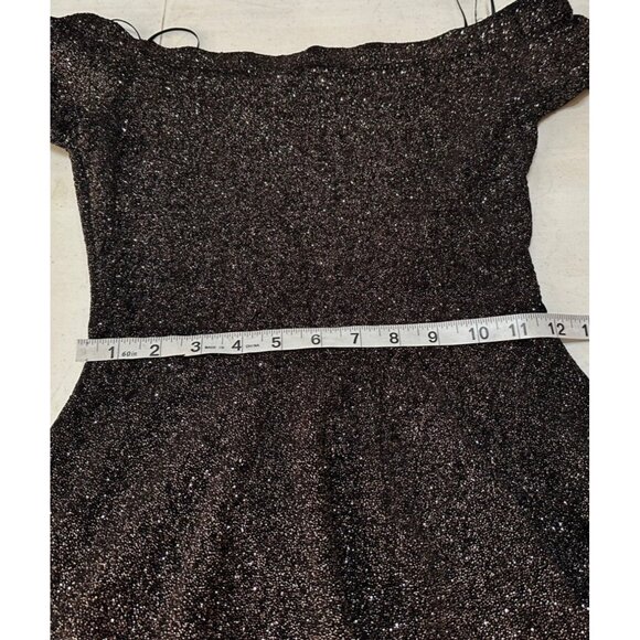 Windsor Fit & Flare Glittery High Low Dress Off The Shoulder Women's Size S-READ - Picture 9 of 13